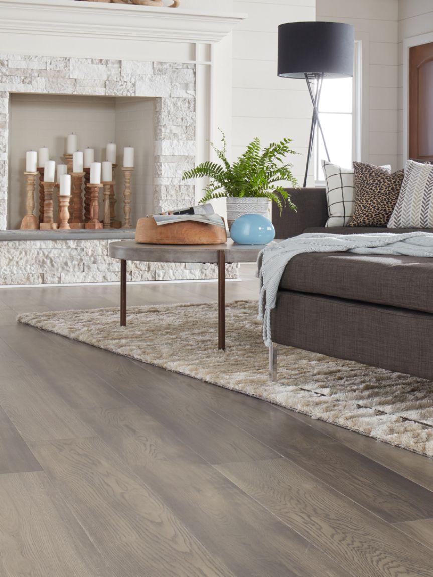 Custom Area Rug in living room 